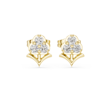 Clover Bloom Diamond Studs