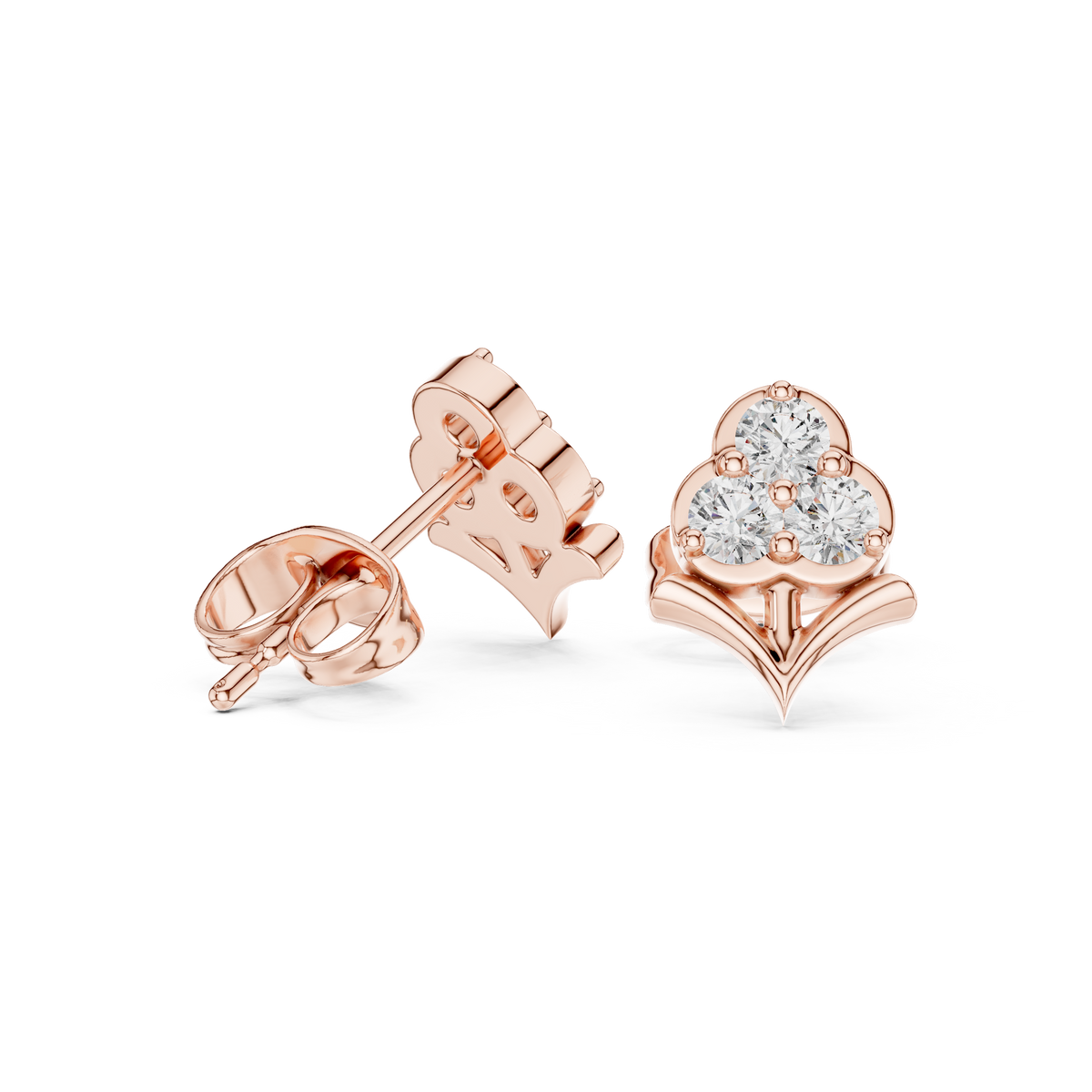Clover Bloom Diamond Studs