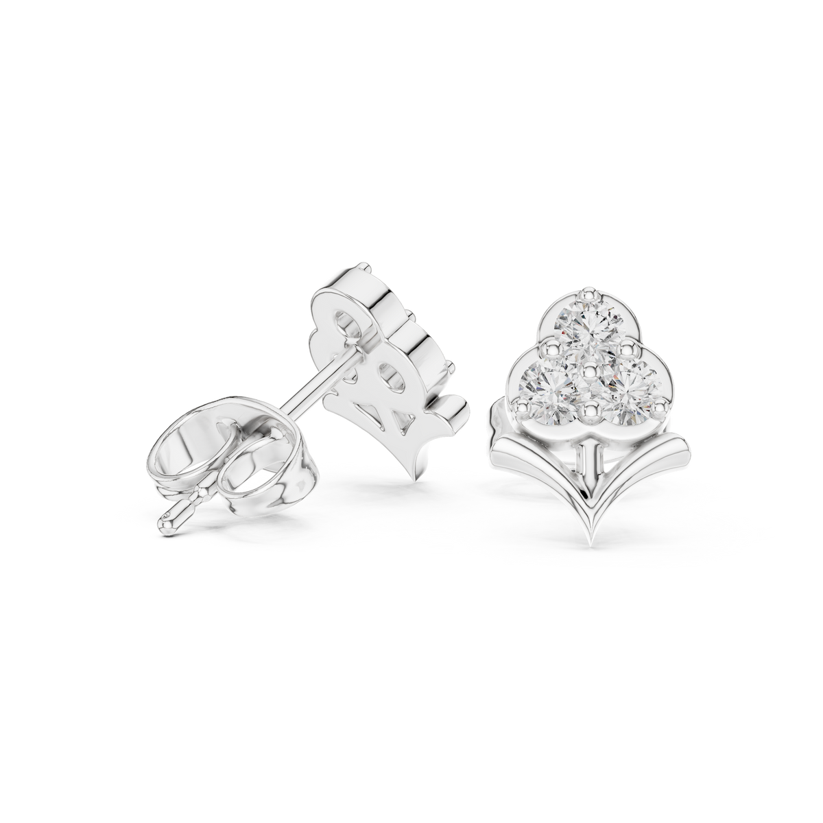 Clover Bloom Diamond Studs