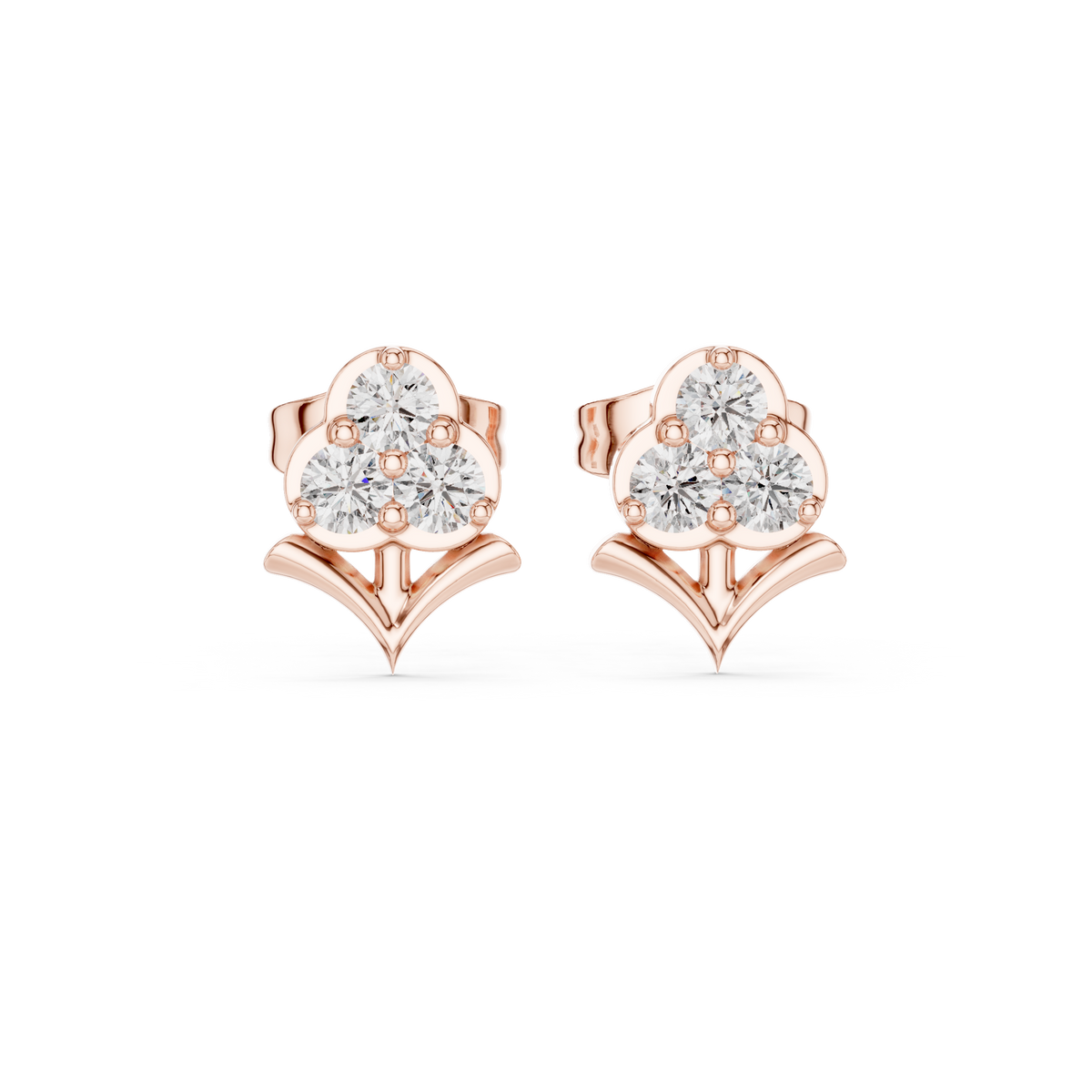 Clover Bloom Diamond Studs