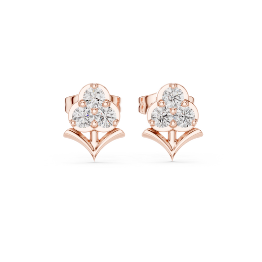 Clover Bloom Diamond Studs