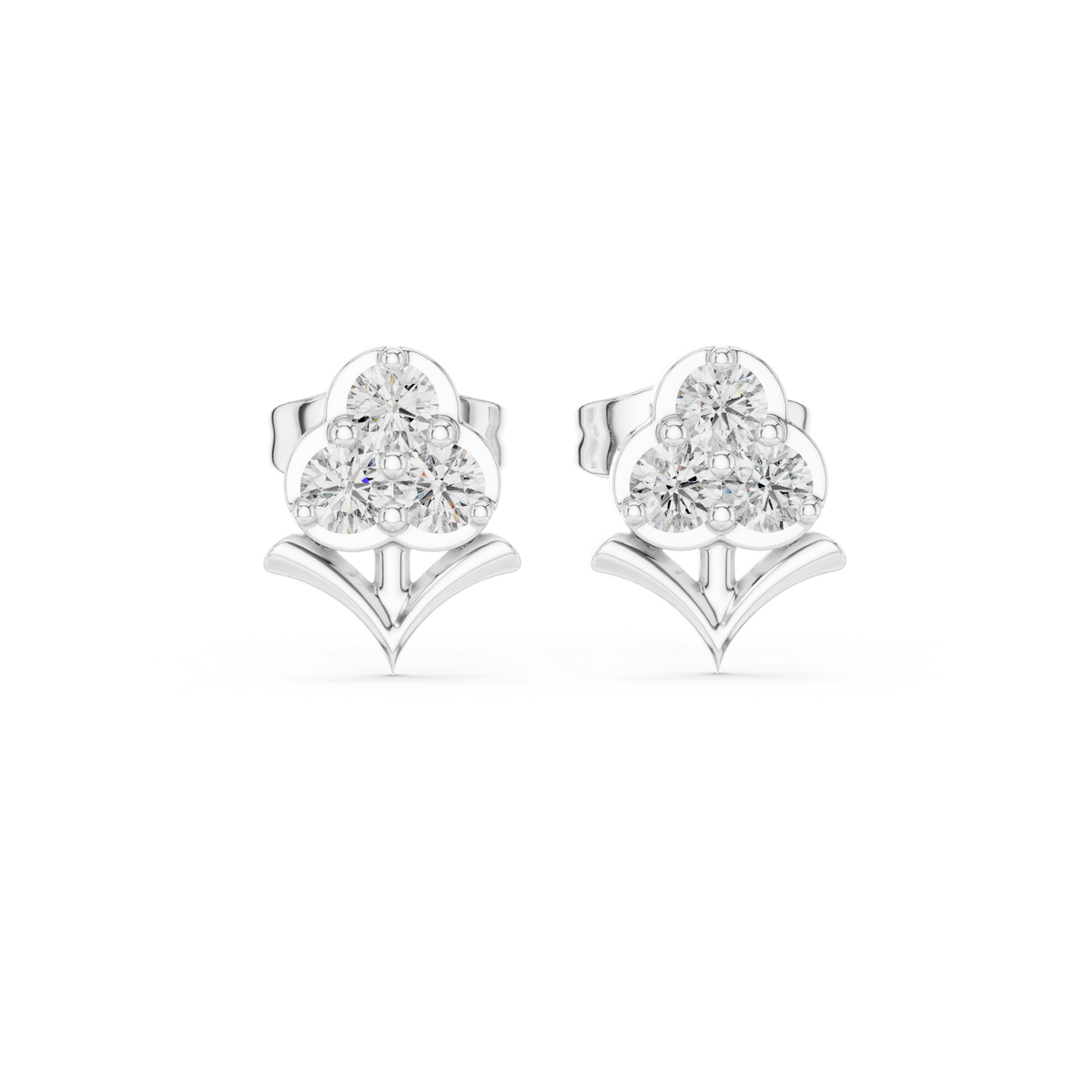 Clover Bloom Diamond Studs