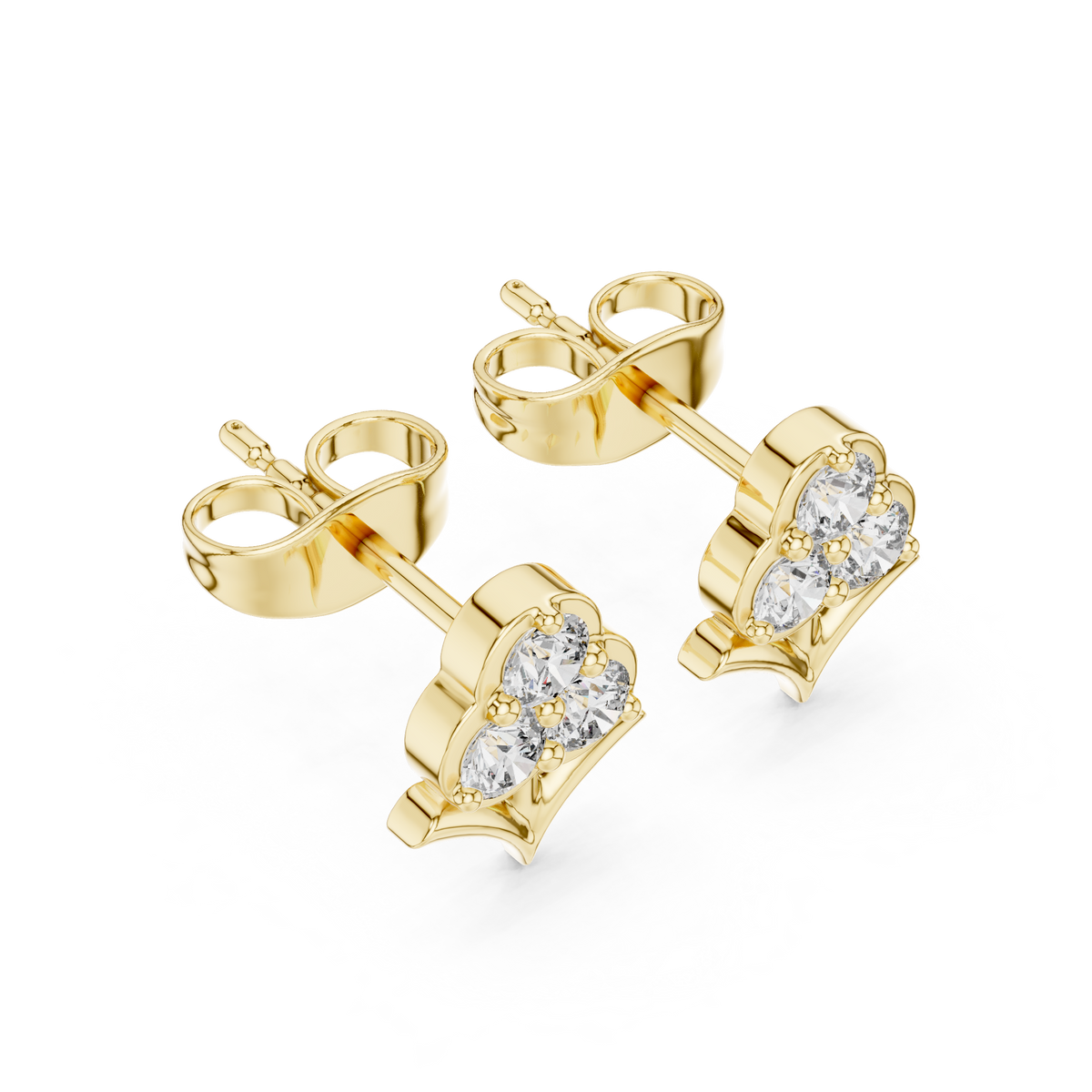 Clover Bloom Diamond Studs