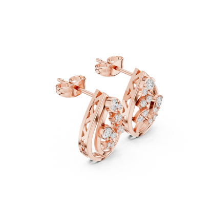 Verdant Vine Diamond Studs