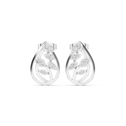 Verdant Vine Diamond Studs