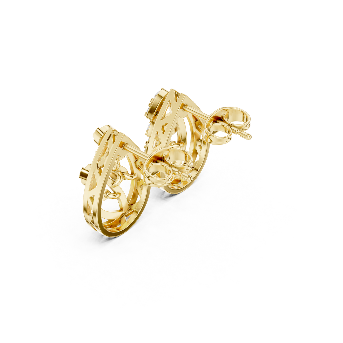 Verdant Vine Diamond Studs