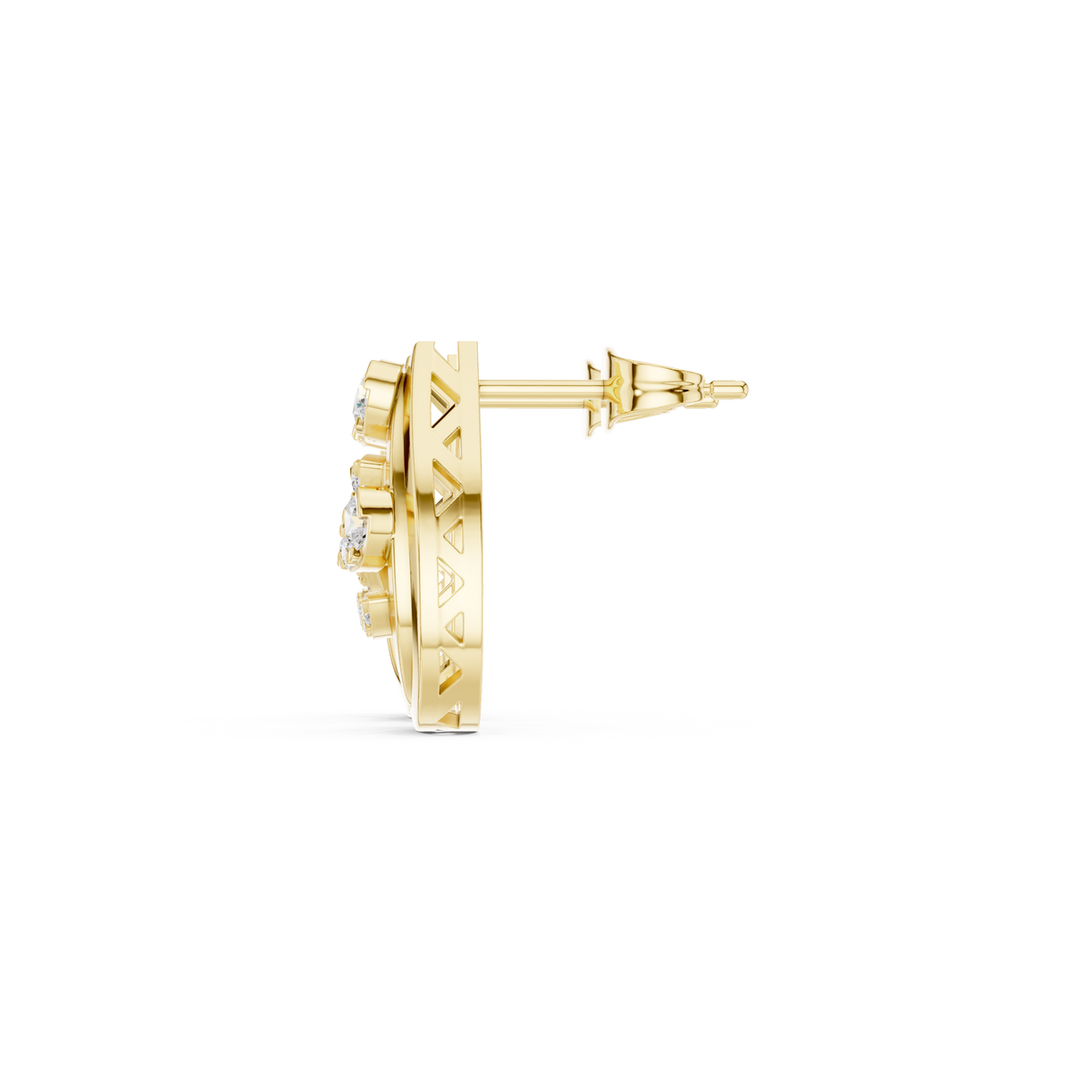 Verdant Vine Diamond Studs