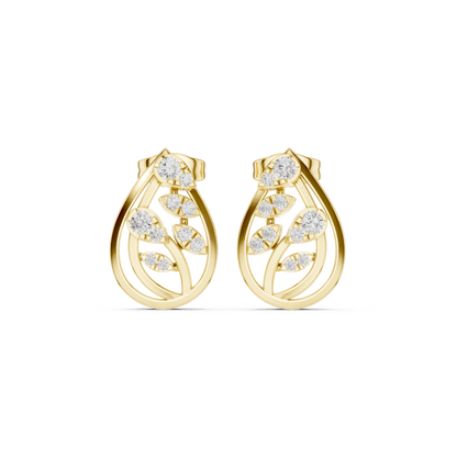 Verdant Vine Diamond Studs