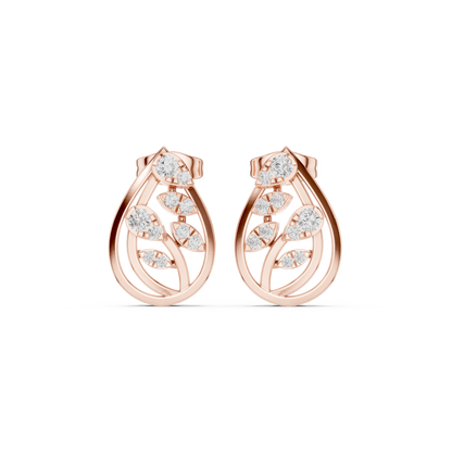 Verdant Vine Diamond Studs