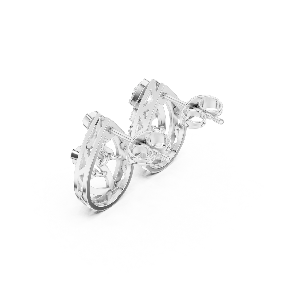 Verdant Vine Diamond Studs