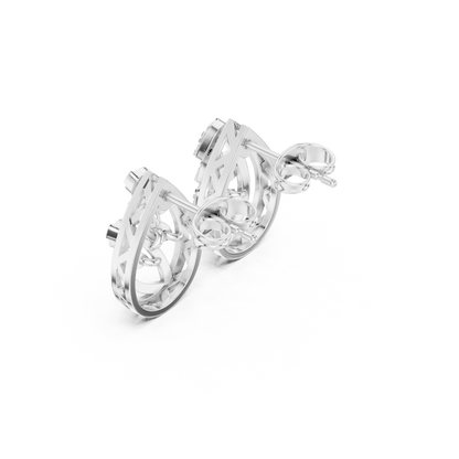 Verdant Vine Diamond Studs
