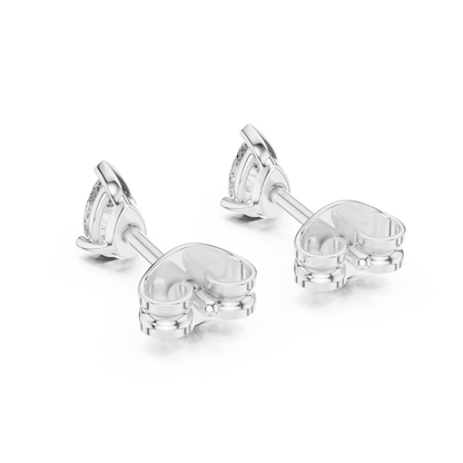 Lunessa Pear Diamond Sculpted Studs