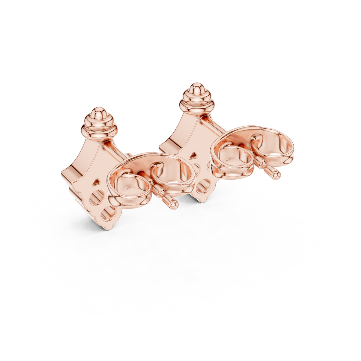 Regal Fleur Diamond Crown Studs