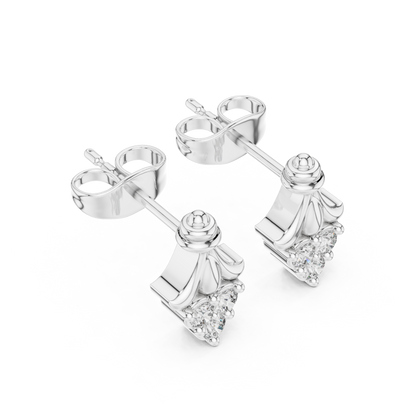 Regal Fleur Diamond Crown Studs