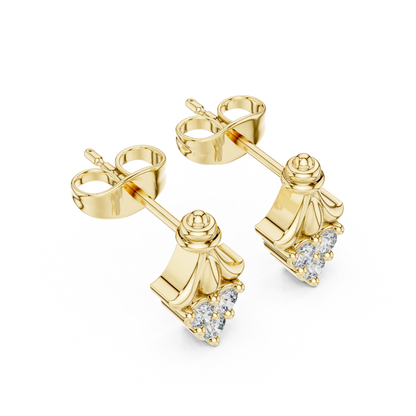 Regal Fleur Diamond Crown Studs