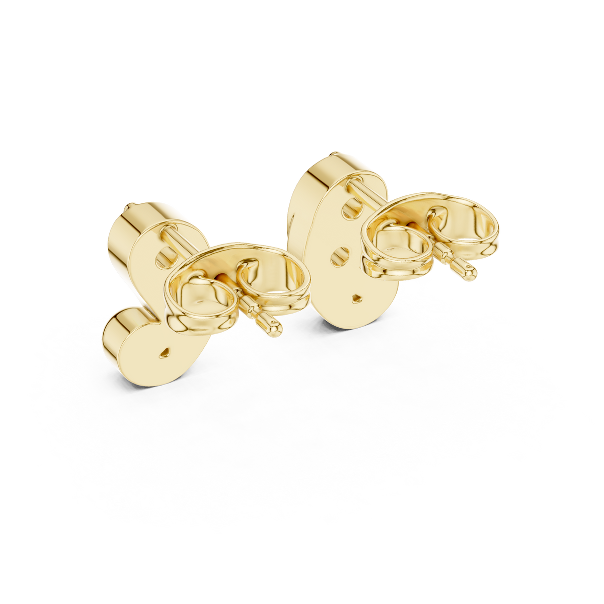 Sculpted Duo Curve Diamond Studs