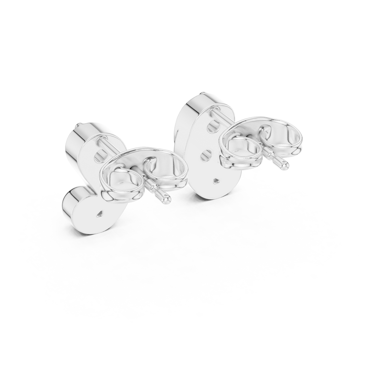 Sculpted Duo Curve Diamond Studs
