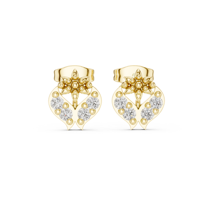 Petal Crest Cluster Diamond Studs