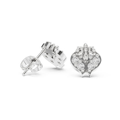 Petal Crest Cluster Diamond Studs