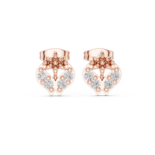 Petal Crest Cluster Diamond Studs