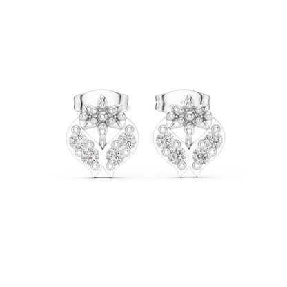 Petal Crest Cluster Diamond Studs