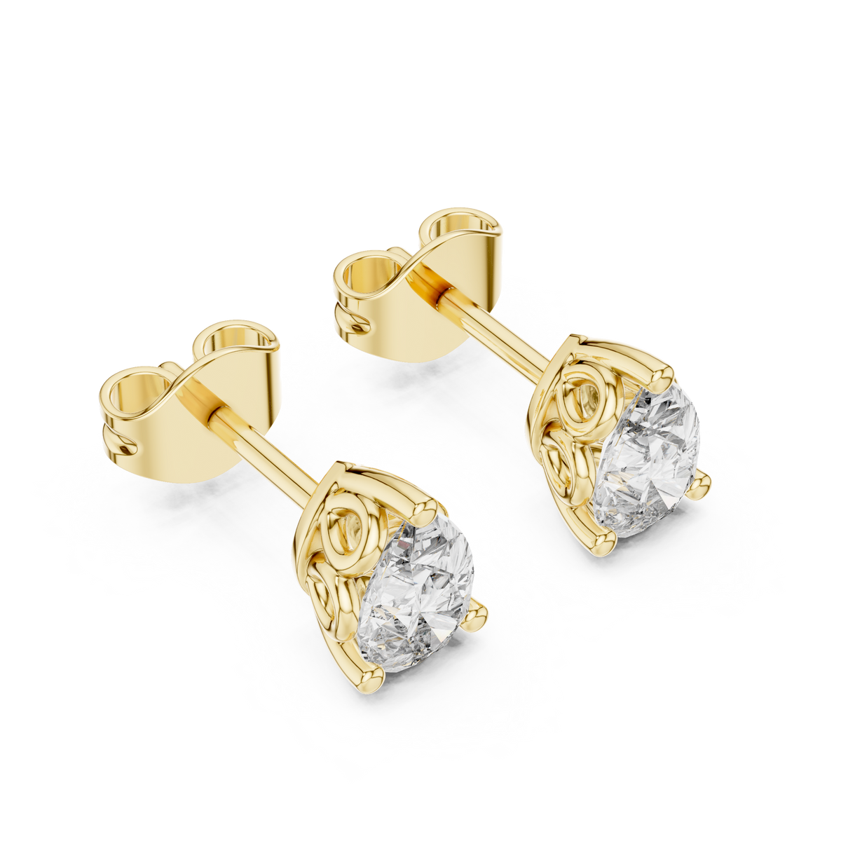 Elaris Pear Diamond Studs