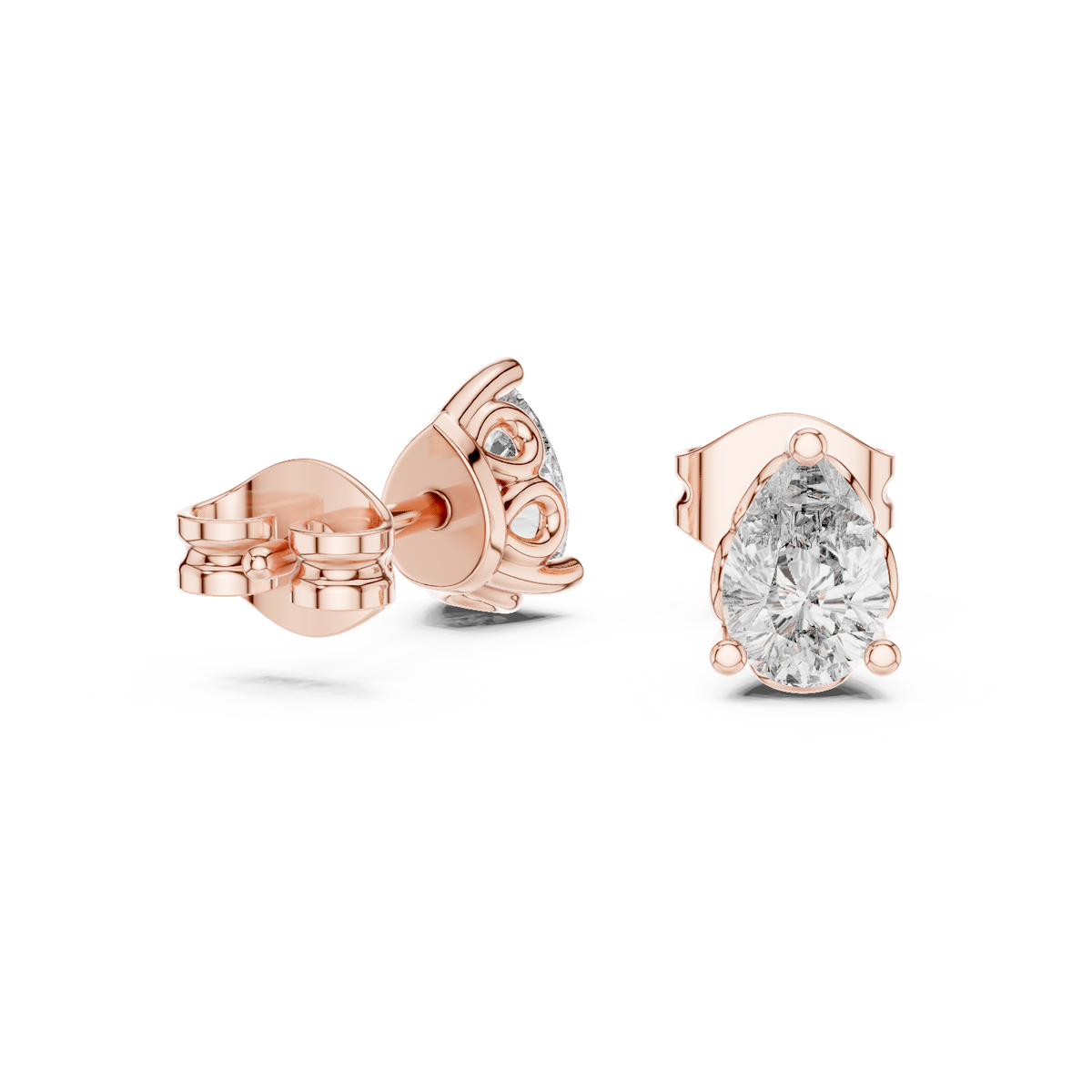 Elaris Pear Diamond Studs