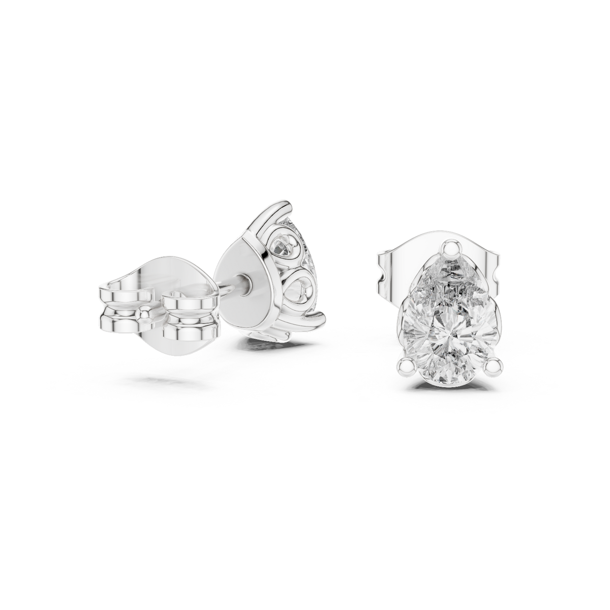 Elaris Pear Diamond Studs