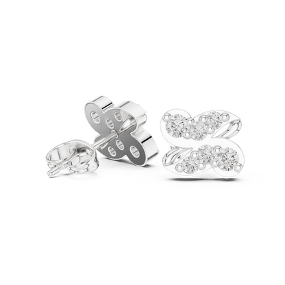 Butterfly Bow Quartet Diamond Studs