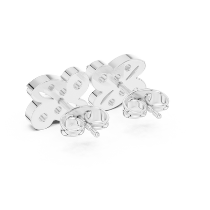 Butterfly Bow Quartet Diamond Studs
