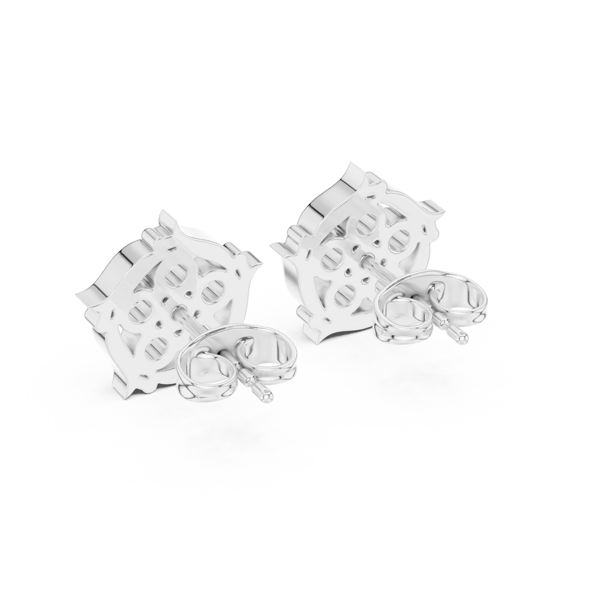 Regal Vine Blossom Diamond Studs