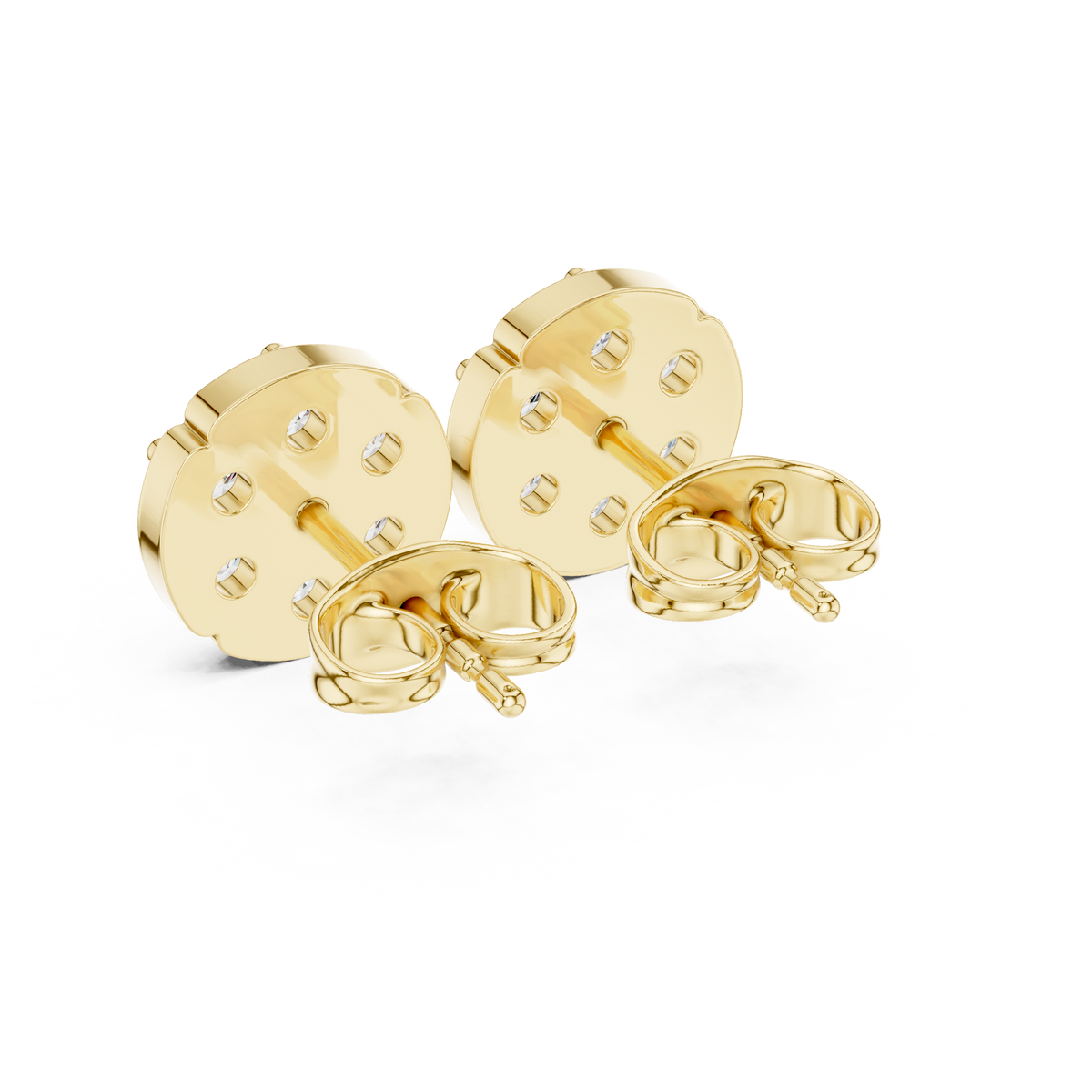 Scalloped Bloom Cluster Diamond Studs