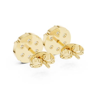 Scalloped Bloom Cluster Diamond Studs