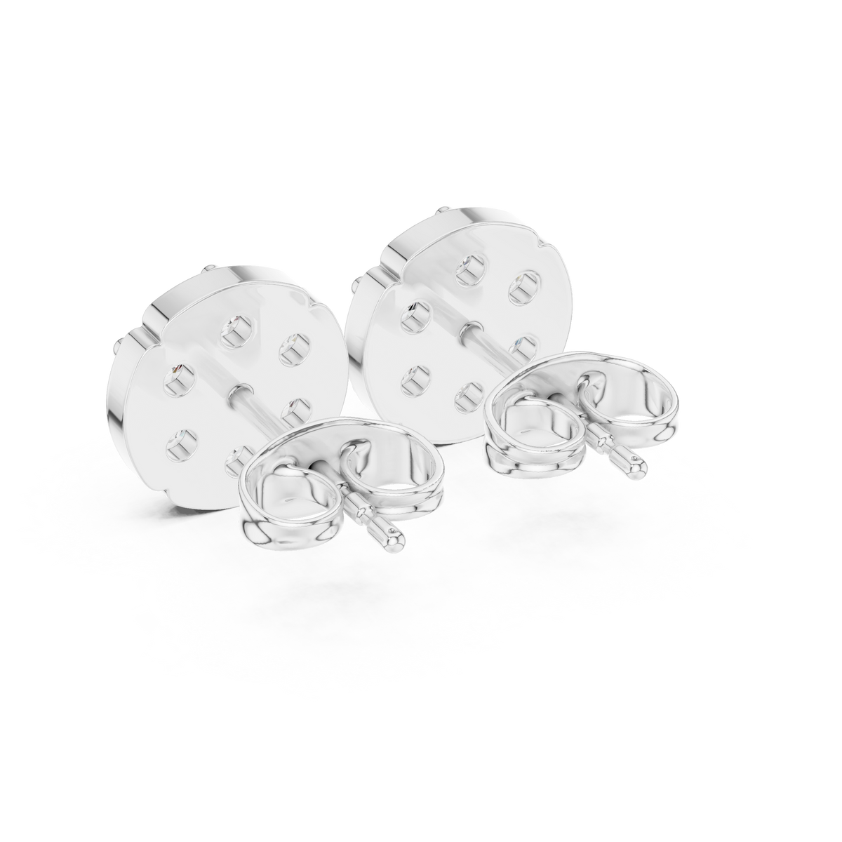 Scalloped Bloom Cluster Diamond Studs