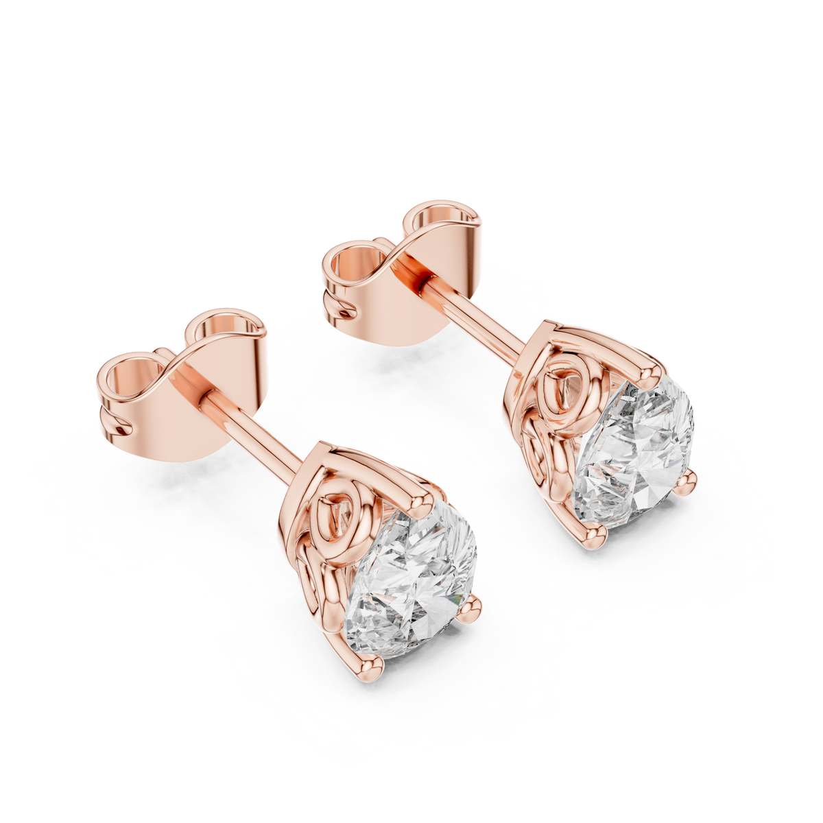 Sorielle Pear Diamond Crown Studs