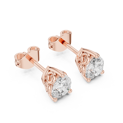 Sorielle Pear Diamond Crown Studs