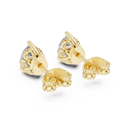Sorielle Pear Diamond Crown Studs