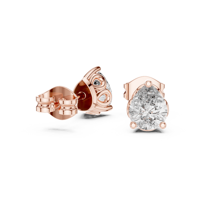Sorielle Pear Diamond Crown Studs