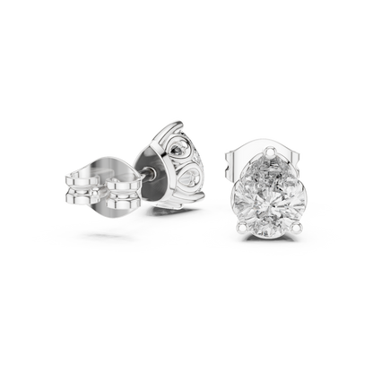 Sorielle Pear Diamond Crown Studs