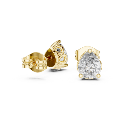 Sorielle Pear Diamond Crown Studs