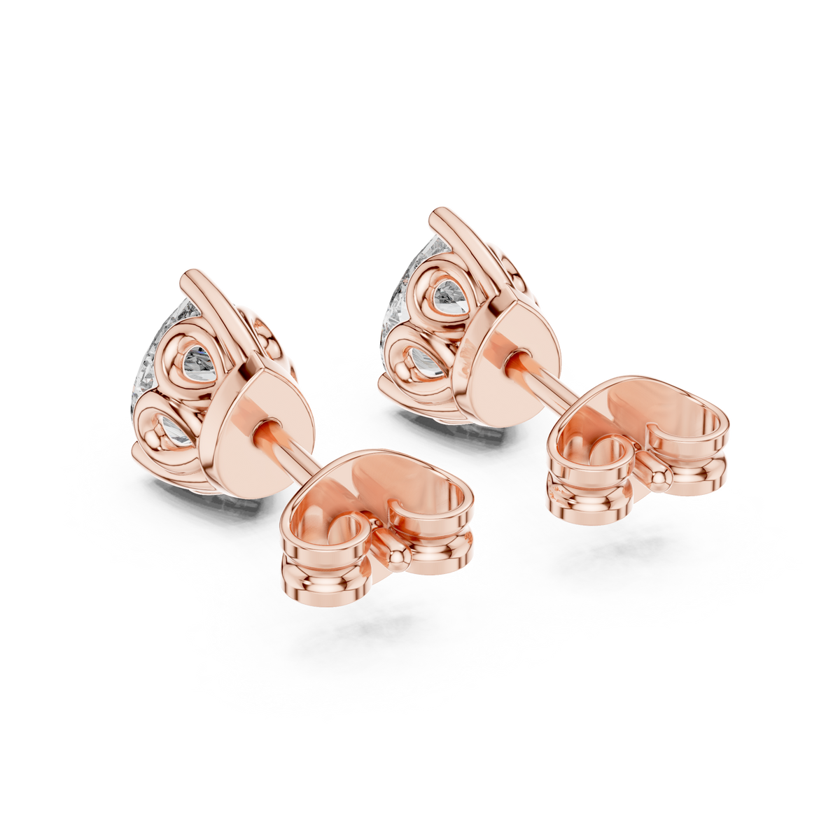 Sorielle Pear Diamond Crown Studs