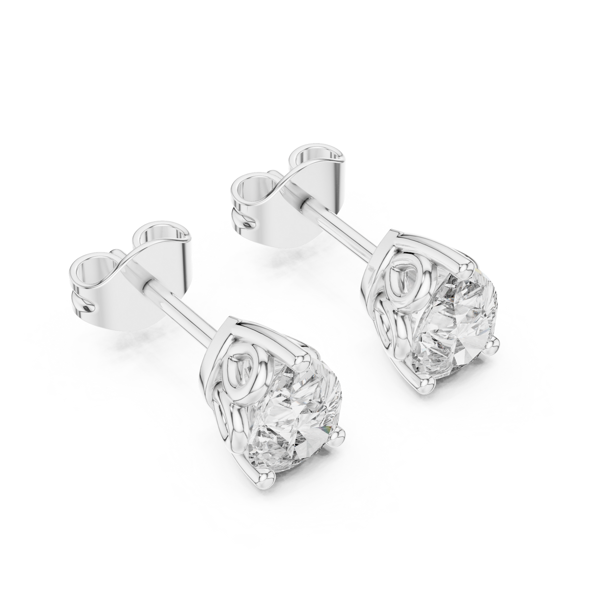 Sorielle Pear Diamond Crown Studs
