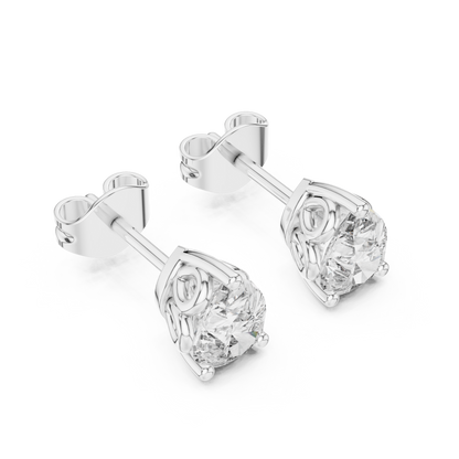 Sorielle Pear Diamond Crown Studs