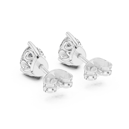 Sorielle Pear Diamond Crown Studs