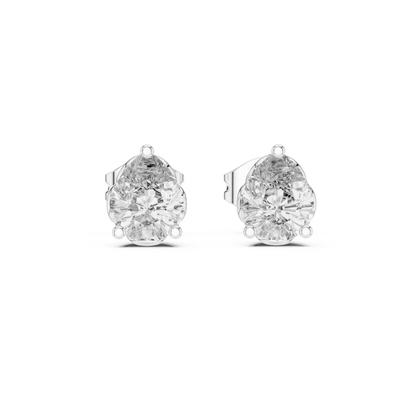 Sorielle Pear Diamond Crown Studs