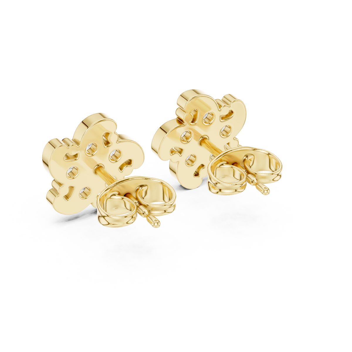 Petal Mosaic Cluster Diamond Studs