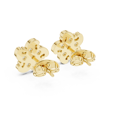 Petal Mosaic Cluster Diamond Studs