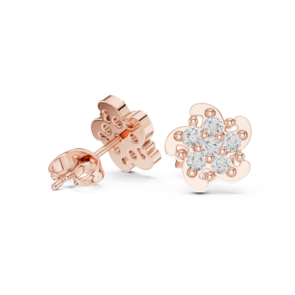Petal Mosaic Cluster Diamond Studs