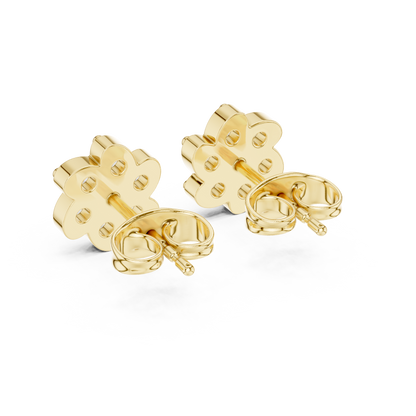 Blossom Petal Cluster Diamond Studs