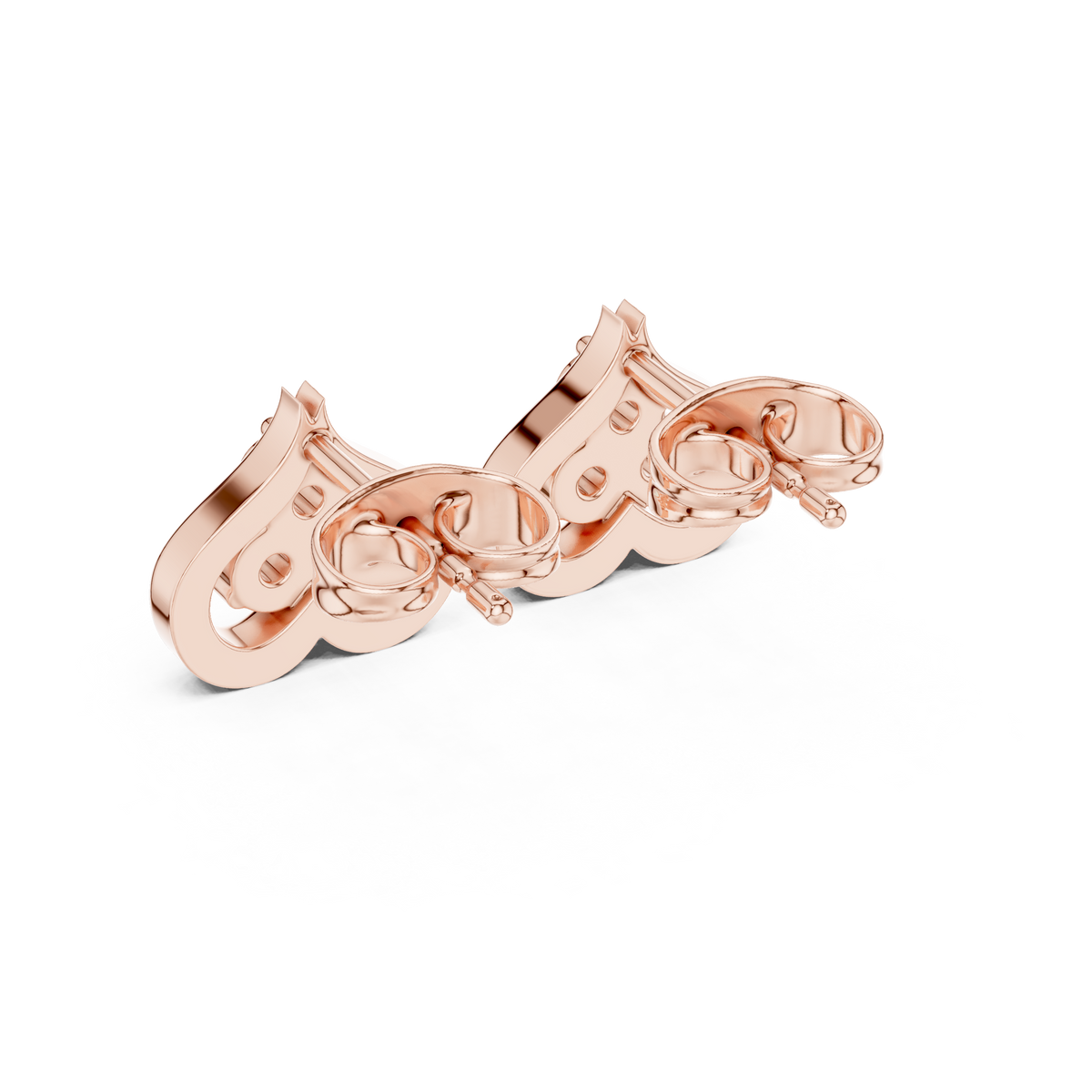 Trinity Heartleaf Cluster Diamond Studs